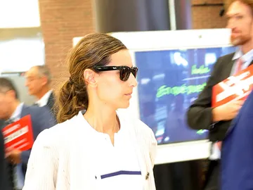 Ana Boyer en el aeropuerto Ana Boyer en el aeropuerto