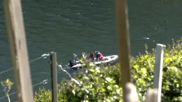 Lugar en el que se produce la búsqueda del joven en el Río Miño Lugar en el que se produce la búsqueda del joven en el Río Miño