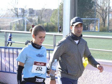 Amelia Bono haciendo deporte junto a su novio