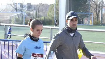 Amelia Bono haciendo deporte junto a su novio Amelia Bono haciendo deporte junto a su novio