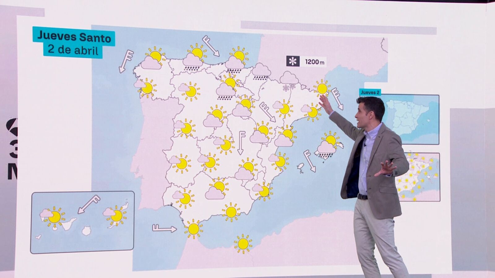Continúan los cielos grises en el norte y las fuertes rachas de viento en el Miércoles Santo: César Gonzalo avanza la previsión 