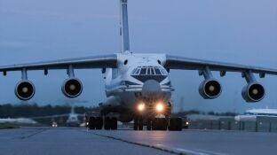 Avi&oacute;n de transporte militar ruso.