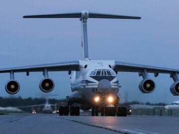 Avi&oacute;n de transporte militar ruso.