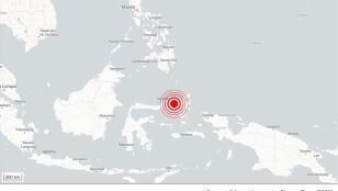 Grafismo de un se&iacute;smo en Indonesia