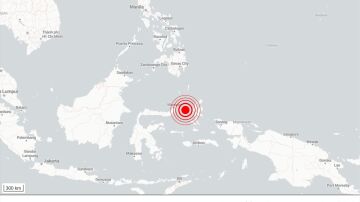 Grafismo de un se&iacute;smo en Indonesia