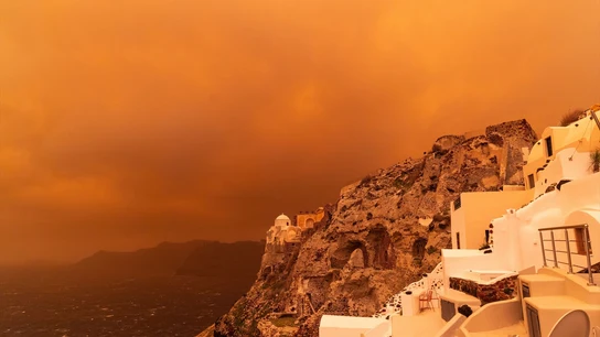 Tormenta de arena en Creta Tormenta de arena en Creta