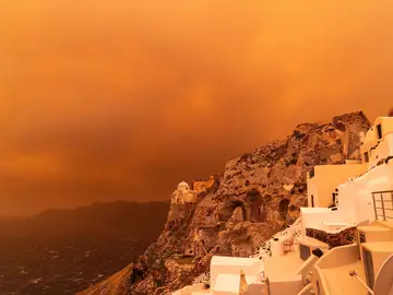 Tormenta de arena en Creta Tormenta de arena en Creta