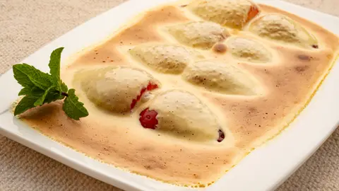 Fresas con sabayón Fresas con sabayón