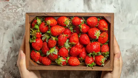 Caja de fresas Caja de fresas