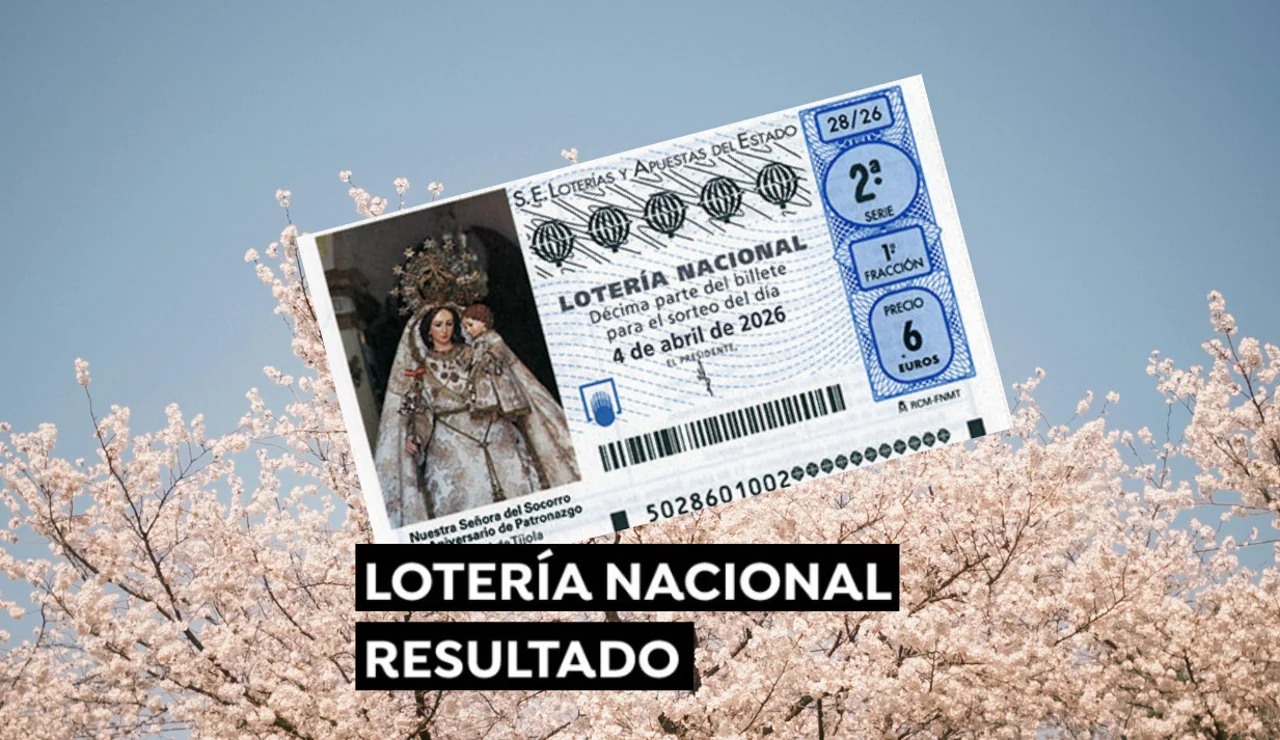 Sorteo Lotería Nacional: Comprobar décimo de hoy sábado 4 de abril, en directo