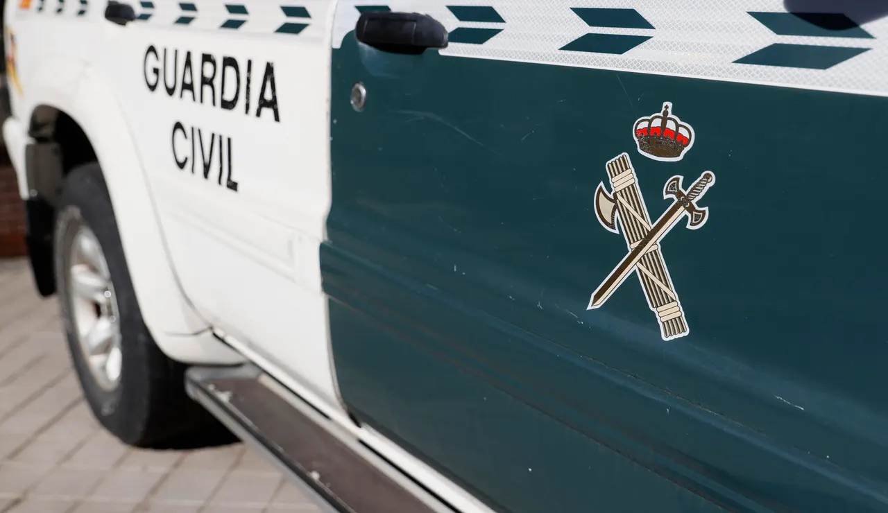Imagen del coche de la Guardia Civil