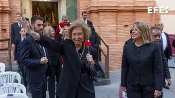 La reina Sofía junto a la alcaldesa de Cartagena, Noelia Arroyo. La reina Sofía junto a la alcaldesa de Cartagena, Noelia Arroyo.