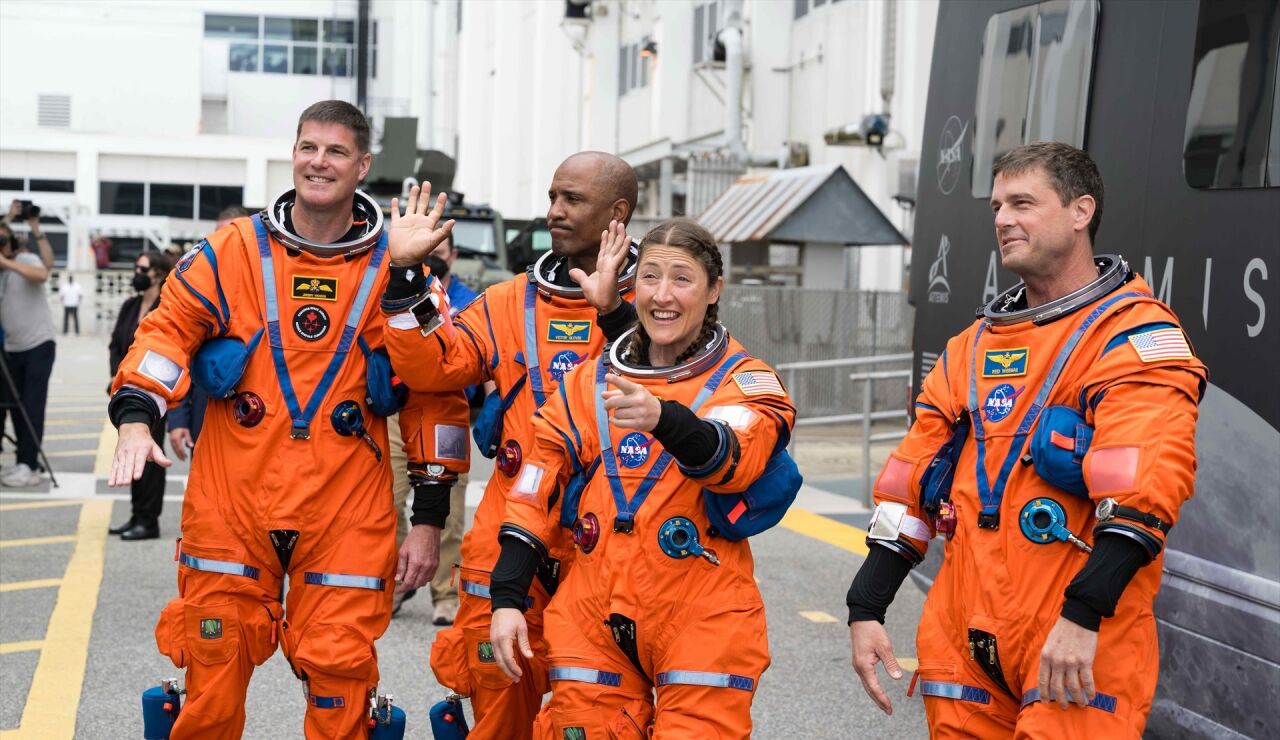 Los cuatro astronautas del Artemis II