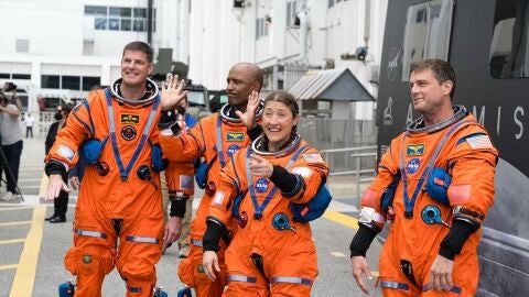 Los cuatro astronautas del Artemis II