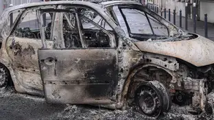 Coche calcinado Coche calcinado