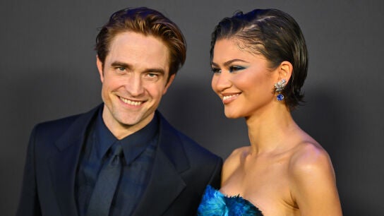 Robert Pattinson y Zendaya durante la promoci&oacute;n de The Drama