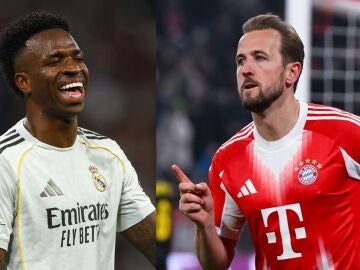 Vinicius y Kane, rivales en cuartos de final de la Champions