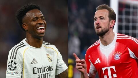 Vinicius y Kane, rivales en cuartos de final de la Champions