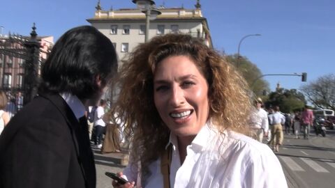 Estrella Morente y Javier Conde ante las cámaras
