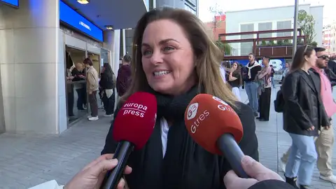 Carmen Morales con la prensa Carmen Morales con la prensa