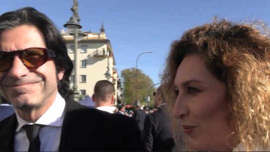 Estrella Morente y Javier Conde ante las c&aacute;maras