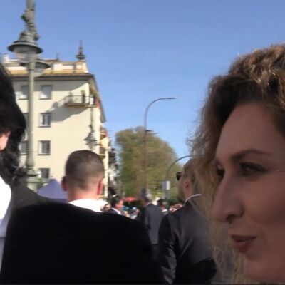 Estrella Morente y Javier Conde ante las c&aacute;maras