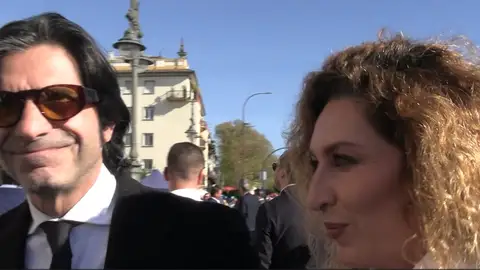 Estrella Morente y Javier Conde ante las cámaras Estrella Morente y Javier Conde ante las cámaras
