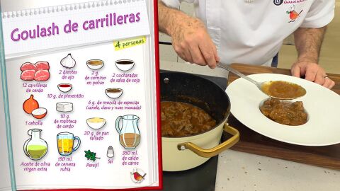 Ingredientes Goulash de carrilleras