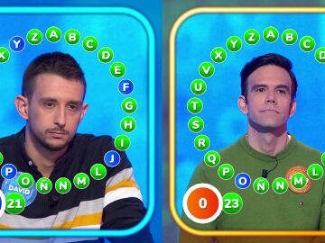 David se estrena en El Rosco con un empate a 23 que hace temblar a Javier