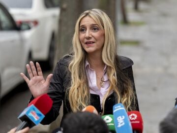 Ex Miss Asturias, Claudia Montes, a su llegada al Tribunal Supremo