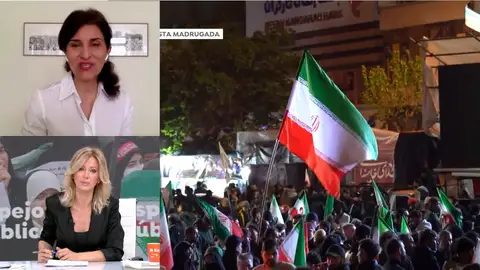 Ryma Sheermohammadi, activista iraní en Espejo Público Ryma Sheermohammadi, activista iraní en Espejo Público