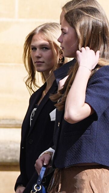 Isla Phillips en el servicio religioso de Pascua en la Capilla de San Jorge