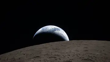La Tierra observada desde la cara oculta de la Luna La Tierra observada desde la cara oculta de la Luna