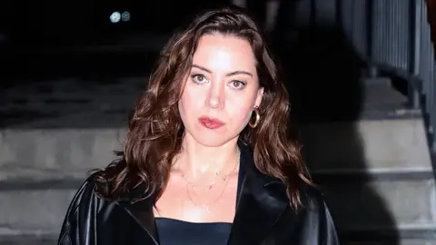 La actriz Aubrey Plaza La actriz Aubrey Plaza