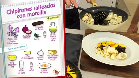 Ingredientes Chipirones salteados con morcilla Ingredientes Chipirones salteados con morcilla