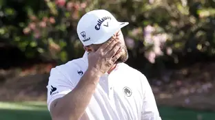 Jon Rahm se lamenta tras un golpe este jueves en el Masters de Augusta Jon Rahm se lamenta tras un golpe este jueves en el Masters de Augusta