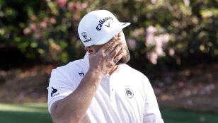 Jon Rahm se lamenta tras un golpe este jueves en el Masters de Augusta