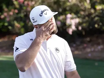 Jon Rahm se lamenta tras un golpe este jueves en el Masters de Augusta Jon Rahm se lamenta tras un golpe este jueves en el Masters de Augusta