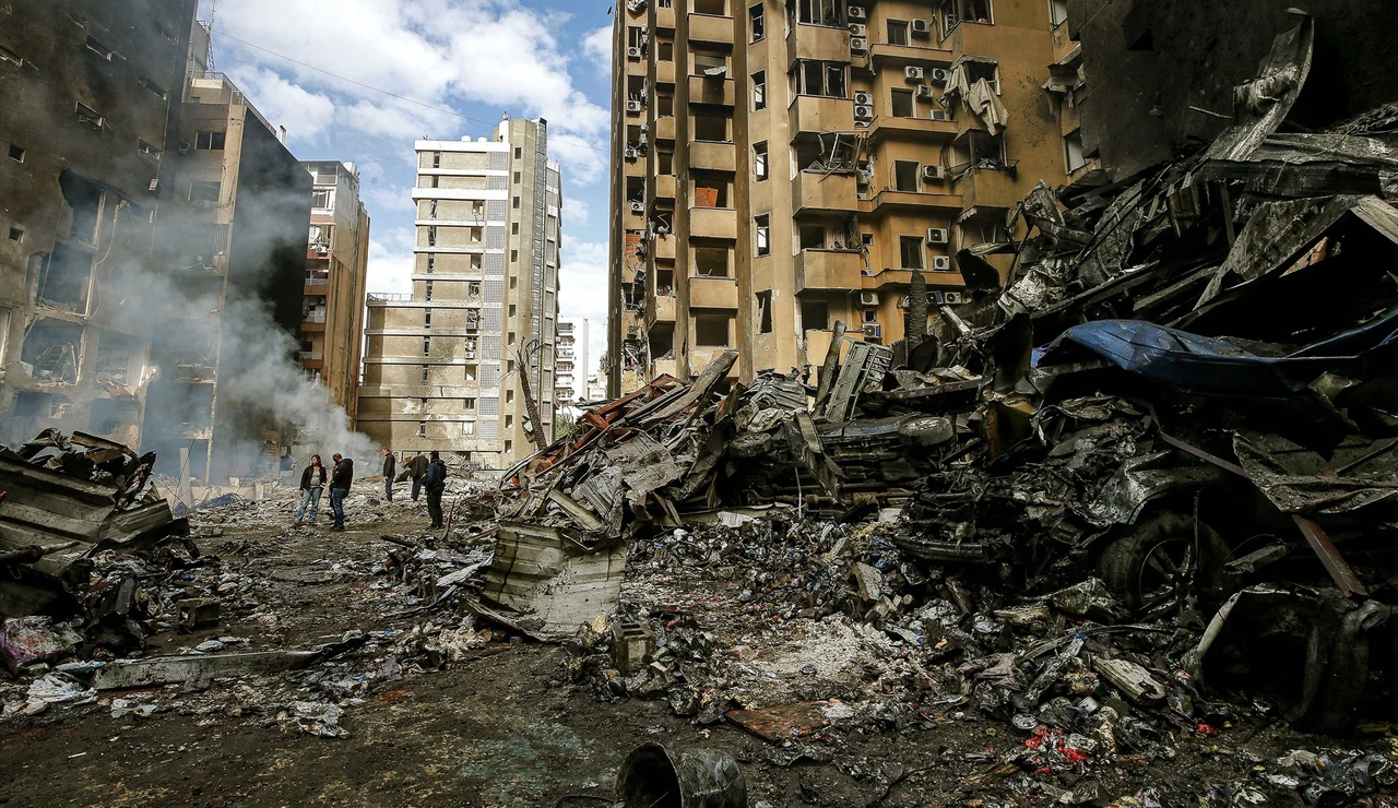 Beirut, Líbano, tras los ataques de Israel.