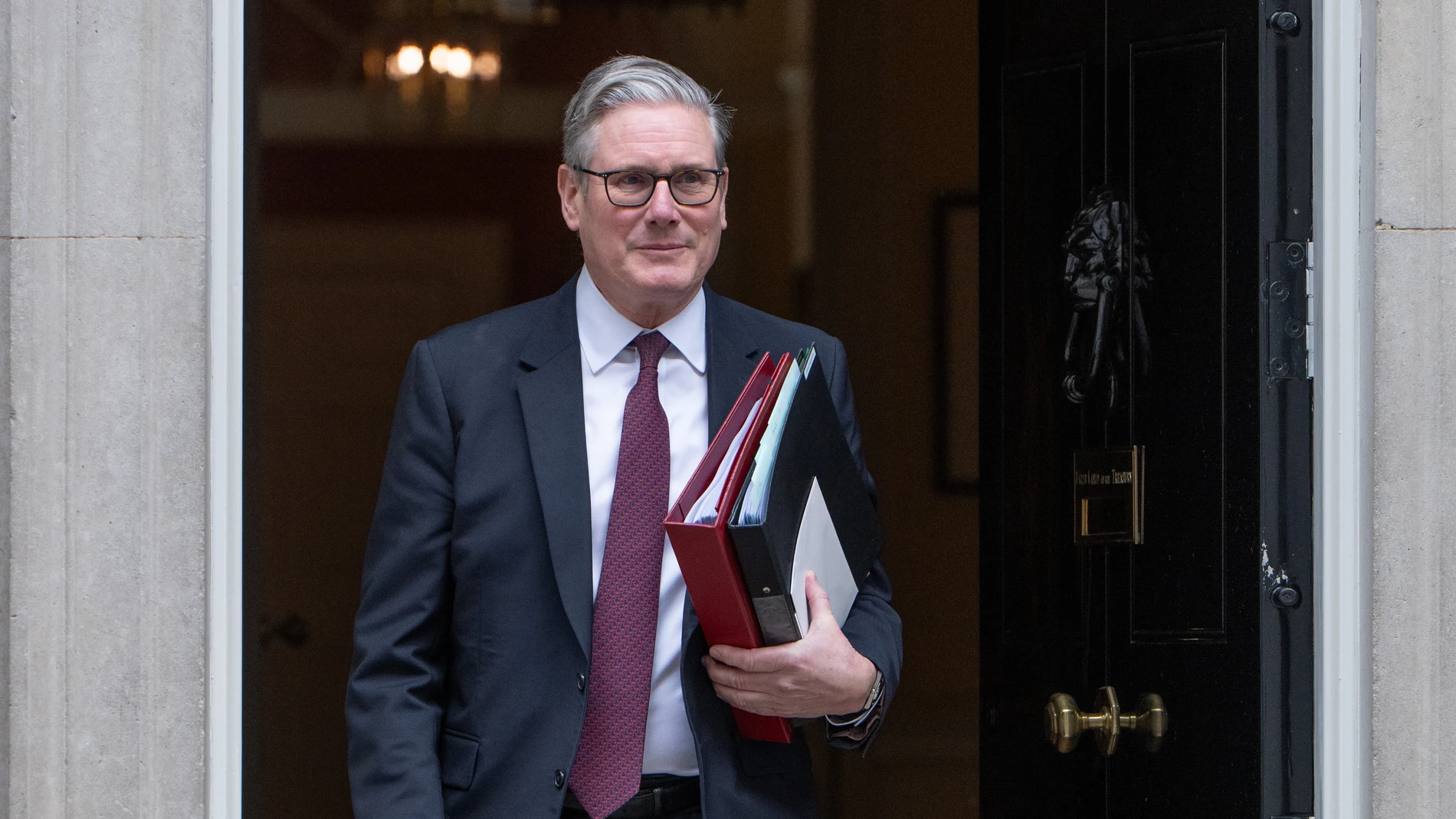 Keir Starmer Departs Downing Street For PMQs Keir Starmer Departs Downing Street For PMQs