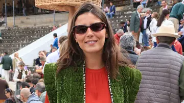 Tana Rivera en la plaza de toros de Brihuega Tana Rivera en la plaza de toros de Brihuega