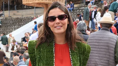 Tana Rivera en la plaza de toros de Brihuega Tana Rivera en la plaza de toros de Brihuega