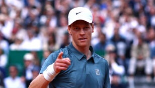 Sinner durante la final de Monecarlo