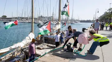 Una nueva flotilla humanitaria prevé salir hoy hacia Gaza Una nueva flotilla humanitaria prevé salir hoy hacia Gaza
