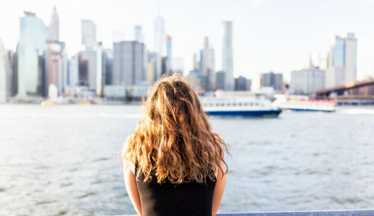 Chica joven en Nueva York