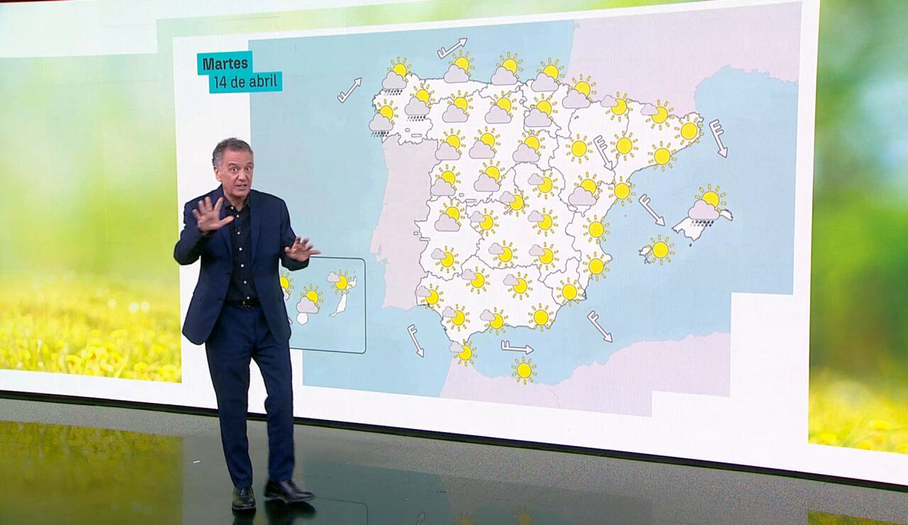 Roberto Brasero y la previsi&oacute;n del martes 14 de abril