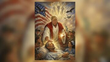 Trump ha eliminado la imagen que había publicado en la que aparecía representado como Jesucristo