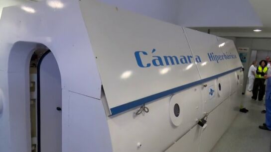C&aacute;mara hiperb&aacute;rica de un hospital de Canarias