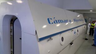 C&aacute;mara hiperb&aacute;rica de un hospital de Canarias