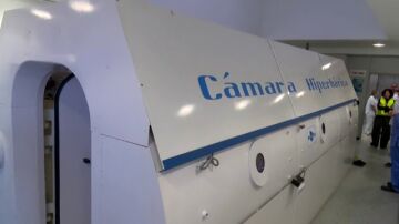 C&aacute;mara hiperb&aacute;rica de un hospital de Canarias